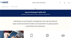 Desktop Screenshot of lojadagauss.com.br